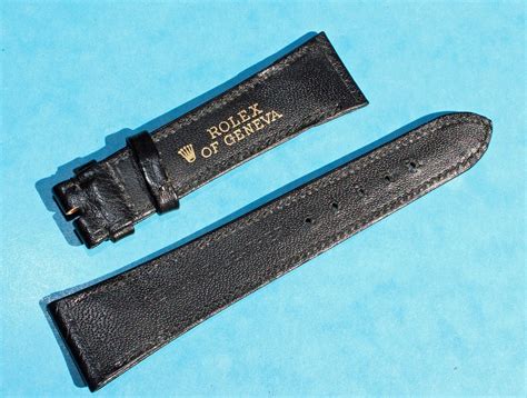 rolex black leather strap|genuine rolex leather straps.